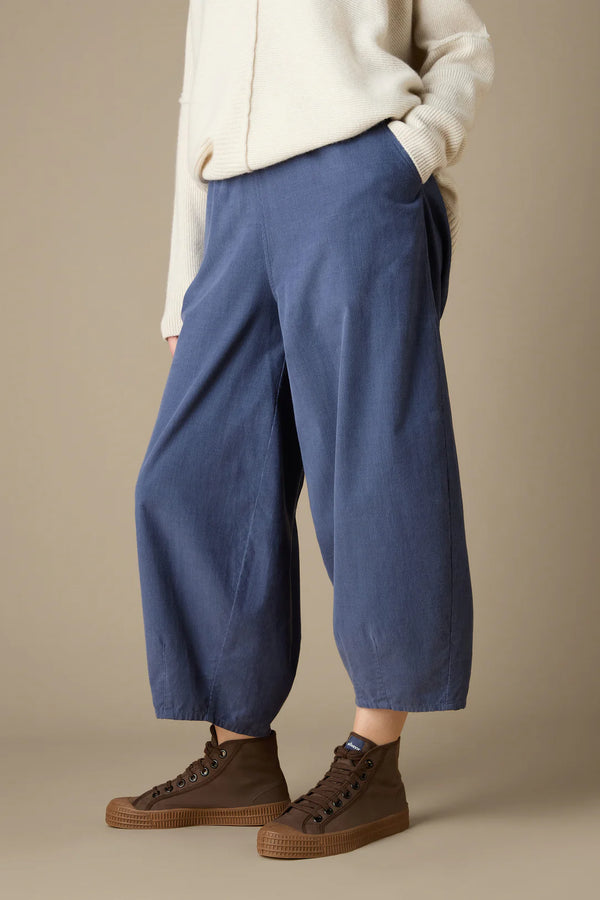 Denim Blue Babycord Bubble Trousers