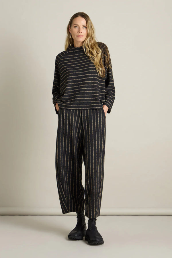 Broken Stripe Jersey Bubble Trousers