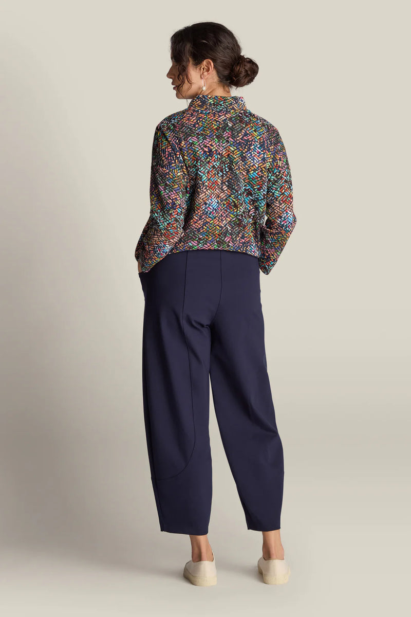 Midnight Ponte Bubble Trousers