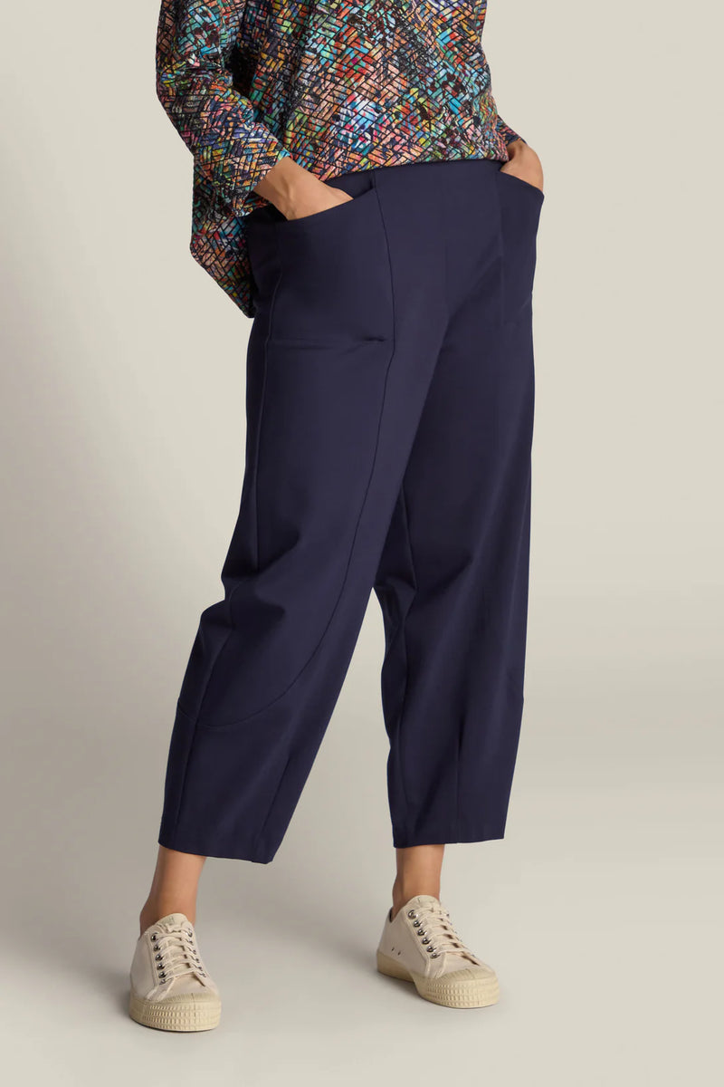 Midnight Ponte Bubble Trousers