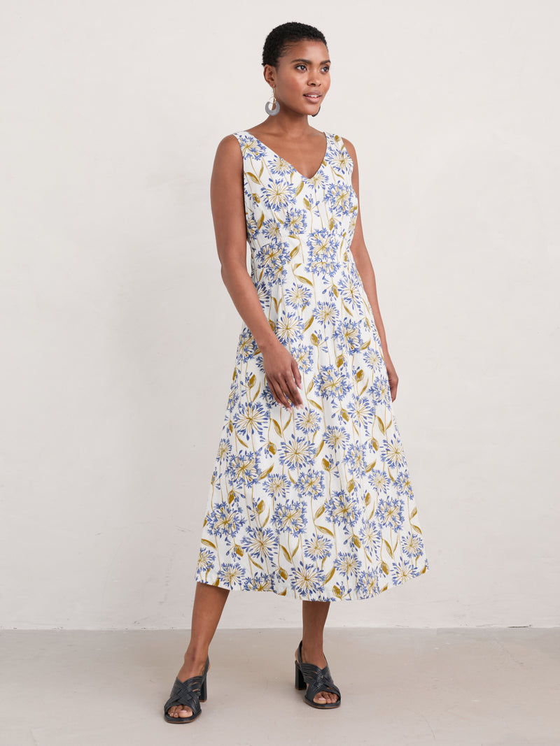 Agaphantus Lino Chalk Sky Beyond Dress